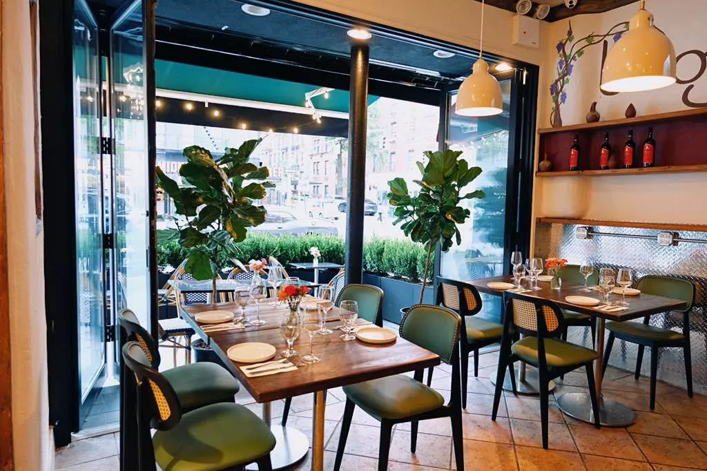 interior of Saperavi NYC east village